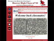 Tablet Screenshot of hooverhighclassof63.com